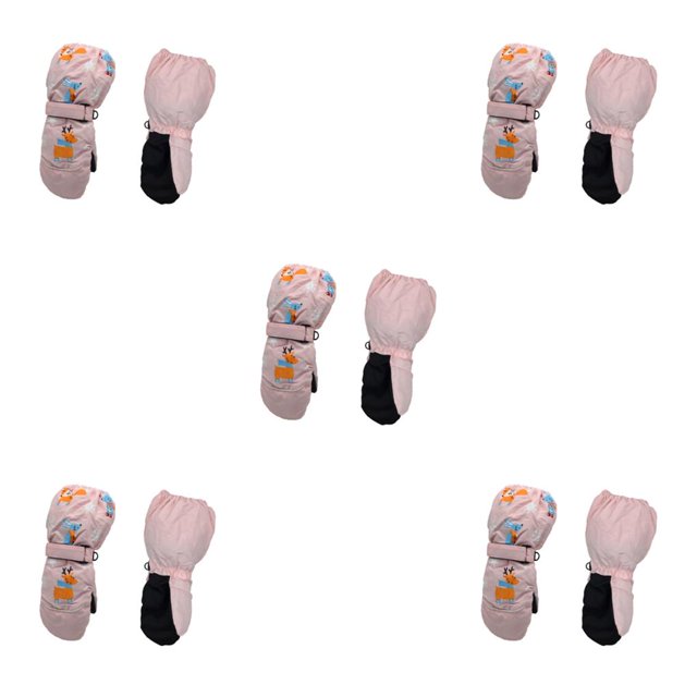 sweethay 6 pares de mitones para niños, impermeables, cálidos, para invierno, dibujos animados, equipo deportivo, regalos, herramientas de Type2 NO2