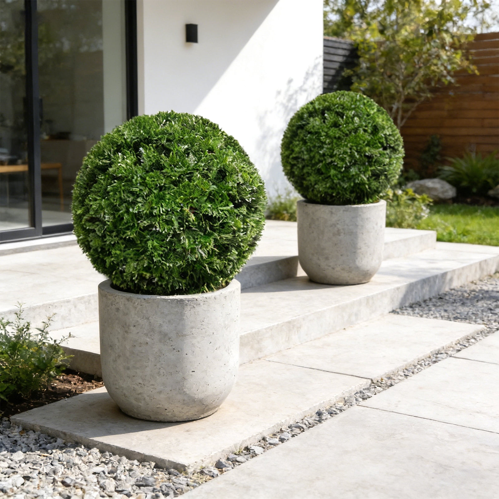 Moss Ball Decor Green Topiary Artificial Greenery Outdoor Decor Plant Decor Topiary Ball 20" Artificial Moss Ball Topiary for Home Decor Garden and Outdoor Spaces