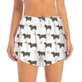 thumbnail image 4 of Lsque Dachshund Dog Puppy Printed Women's Running Shorts with Liner Pockets,Elastic Quick Dry Workout Athletic Gym Yoga Shorts,Womens High Waist Shorts-X-Large, 4 of 9
