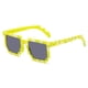 thumbnail image 4 of Gafas de sol de mosaico a cuadros de tendencia de moda Gafas de sol de píxeles divertidos para fiestas, 4 of 5