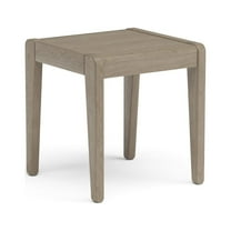 Homestyles Sustain Wood Outdoor End Table in Gray