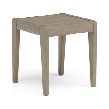 Homestyles Sustain Wood Outdoor End Table in Gray