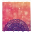 thumbnail image 3 of Ambesonne Mandala Shower Curtain, Folk Motif, 69"Wx84"L, Dark Coral Purple Indigo, 3 of 5
