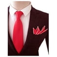 thumbnail image 2 of Mens Wedding Tie Wholesale Groomsman Solid Color Skinny Ties 5 Pack (2 inch), 2 of 3