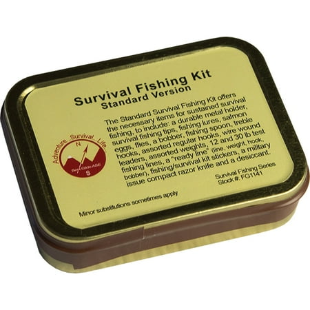 Best Glide ASE Emergency Survival Fishing Kit - Standard (Best Lures For Pickerel Fishing)