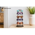 thumbnail image 4 of MyGift Retail 5-Tier Black Metal Sunglasses Display Stand with Brown Wood Base, 4 of 7