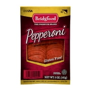 Bridgford Gluten-Free Original Pepperoni - 5oz Sliced, Resealable Bag, Fully Cooked
