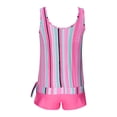 thumbnail image 4 of lcziwo Sales of The Day Lightning Women's Tankini Swimsuits 2025 Two Piece Bathing Suits Casual Tummy Control Swim Tank Top with Boy Shorts Stripe Vacation Outfits Hot Pink XXXXL, 4 of 6