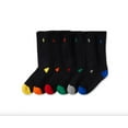 thumbnail image 2 of Polo Ralph Lauren Men's 6-Pk. Performance Colored Heel Toe Crew Socks, 2 of 2