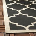 thumbnail image 4 of Safavieh Courtyard Alyssa Geometric Indoor/Outdoor Runner Rug, Black/Beige, 2'3" x 8', 4 of 10