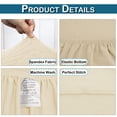thumbnail image 6 of Lapalife Dining Chair Covers Stretch Floral Parsons Chair Slipcover for Dining Room Set of 4, Beige, 6 of 6