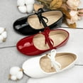 thumbnail image 2 of Toddler Little Girl Mary Jane Dress Shoes Ballet Flats for Girl Party School Shoes Bowknot Princess Shoes, 2 of 6