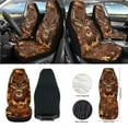 thumbnail image 2 of Renewold Deer Camo Hunting Forest 12 PCS Car Seat Cover Full Set, with Steering Wheel Seat Belt Cover Trash Can Armrest Pad Rear View Mirror Cover Coaster Keychain Air Vent Pouch, 2 of 7