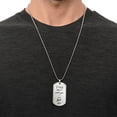 thumbnail image 4 of DNA doesn't make you a Dad, LOVE does - Graphic Military Dog Tag Necklace (Optional Personalized Engraving), 4 of 5