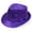 Purple, variant on Unisex Sequins Hat Roll Brim Gentleman Style Jazz Cap For Men Women Carnival Party Dance Performance Casual Sun Hat Party Hat Headwear