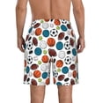 thumbnail image 3 of Kdxio Color Balls Pattern Mens Casual Shorts - Drawstring Summer Beach Sports Shorts for Men, 3 of 9