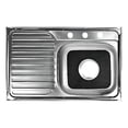 thumbnail image 2 of Fregadero Escurridor Hidrolfud T22 Acero Inoxidable 60l Empotrable Plateado Casa Cocina Hogar Cromado, 2 of 3