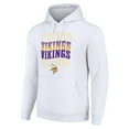 thumbnail image 2 of Men's Starter White Minnesota Vikings Four Team Name Logo Fleece Pullover Hoodie, 2 of 3