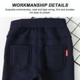 thumbnail image 4 of Shldybc Baby Girl Boy Winter Warm High Waist Sweatpants Toddler Cotton Active Elastic Pants Warm Casual Leggings, 4 of 8