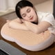 thumbnail image 4 of Almohada de seda de hielo rosa, almohada de panza para oficina, siesta de viaje y sofá, ergonómica, transpirable, lavable, cubierta, almohada de escritorio portátil, almohada de memoria de algodón de, 4 of 6