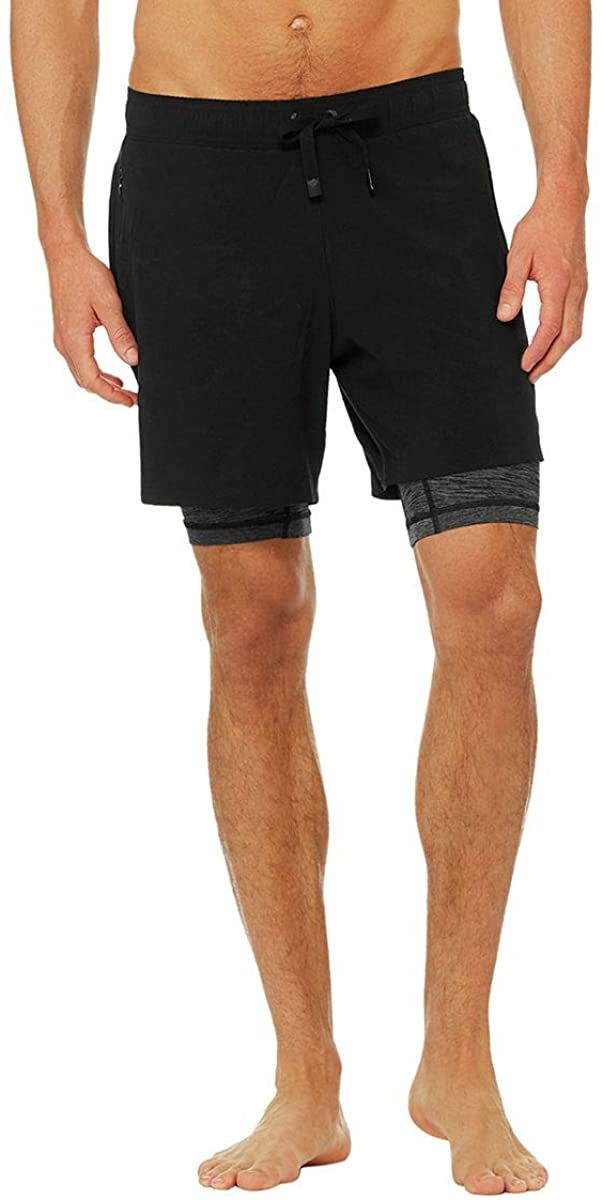 Alo Yoga Mens Unity 2 in 1 Short Large 