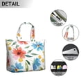 thumbnail image 3 of Flower Women's Large Weekend Travel Bag Moving Canvas Handbag Thick Double Layer Beach Weekend Travel Unisex Hospital Maternity Delivery with Toiletry Waterproof, 3 of 5