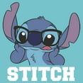 thumbnail image 2 of Girl's Lilo & Stitch Silly Black Glasses  Graphic Tee Tahiti Blue Large, 2 of 4