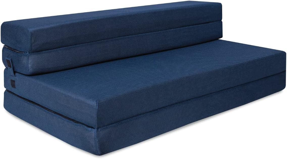 TriFold Foam Folding Mattress Full Size Foldable Sofa Mattress