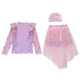 thumbnail image 5 of LRen Girl Swimsuit Size 6 Ruffle Bikini Swimwear for Kids Girls Cute Funny Summer Rash Guard Sling Bikini Girl Beach Swimwear Swimming Bikini Set, 5 of 5