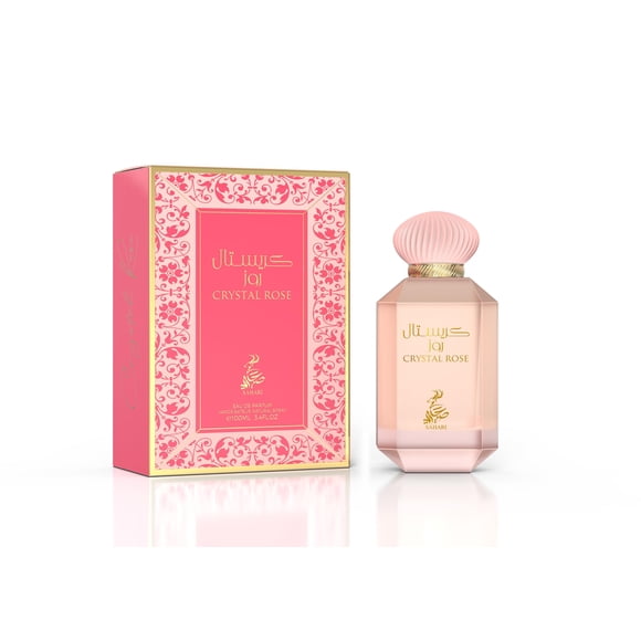 Perfume Sahari Crystal Rose Eau De Parfum para mujer, 100 ml