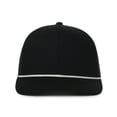 thumbnail image 2 of Outdoor Cap OC771C Premium Modern Trucker w/Cord Cap-Black-Black-White-Cord, 2 of 8