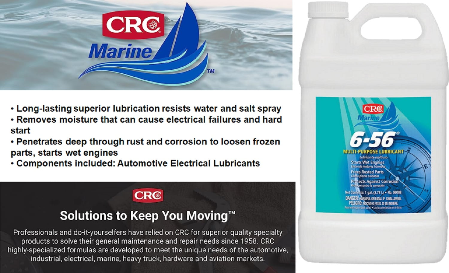 crc 656 on fishing reels Akios SCM RGX OBX SCM Special Edition Work Horse purpose marine lubricant in a gallon size displaces moisture CRC 6-56 Multi-Purpose Lubricant Marine