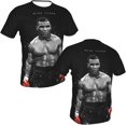 thumbnail image 4 of Mike Tyson's Shirt Men's T Shirt Polyester Sleeve Crewneck T-Shirt Classic Graphic Tees Clothes Top, 4 of 9