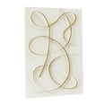 thumbnail image 6 of CosmoLiving by Cosmopolitan White Metal Overlapping Lines Abstract Wall Decor with White Backing, 6 of 12