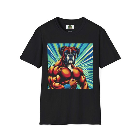 Muscle Boxer Pop Art Unisex Softstyle T-Shirt