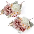 thumbnail image 1 of Set de Boutonnières Serwalin para Hombre Corsage Boda Promoción Rosa, 1 of 6