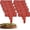 Orange#003, variant on Imitation Stone Garden Fence Plastic Retaining Edging Border Effect Landscape Decor Interlocking Panels Flower Bed Path No Dig Decorative Lawn Border Outdoor Picket Yard(Black,10pcs)