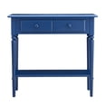 thumbnail image 3 of LEICK HOME Coastal Hall Console Wooden Table with Drawer Storage - Navy Blue, 3 of 5