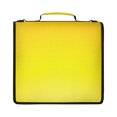 thumbnail image 2 of Gradation Of Yellow Colors Printed Zipper Binder with Handle&Shoulder Strap 2 inch 3 Ring 500+300 Sheet Capacity File Folder Organizer, 2 of 8