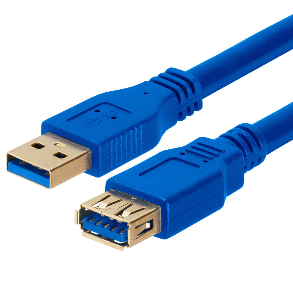 iMBAPrice USB 3.0 A Male to USB 3.0 A Male High Speed Cable 6 Ft, Blue 