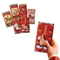 thumbnail image 4 of Sulaicai Chinese New Year Red Envelopes 2026, Festive Lucky Money Bags with Cute Horse Designs & English/Chinese Blessings, Lunar New Year Gift Cash Holders, 6pcs, 4 of 7