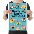 thumbnail image 2 of Unofficial Family Swim Squad Wall Art - Family Fun Decor - 13x19 Poster Print, 2 of 4