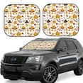 thumbnail image 2 of Picia Thanksgiving 2 Piece Car Windshield Sun Shade Foldable | Foldable Sun Shield for Front Window Blocks UV Rays and Keeps Your Vehicle Cool-Large, 2 of 7
