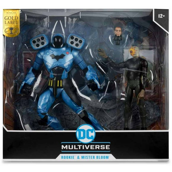 DC Multiverse 7 Inch Action Figure 2-Pack Exclusive - Rookie Batman End Game & Mr. Bloom Gold Label