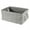 Gray, variant on Storage Bin Basket Box Linen Fabric Organizer Drawer Container Household, 1 Pack, Large Size (16 x 12.2 x 7.8 inches)