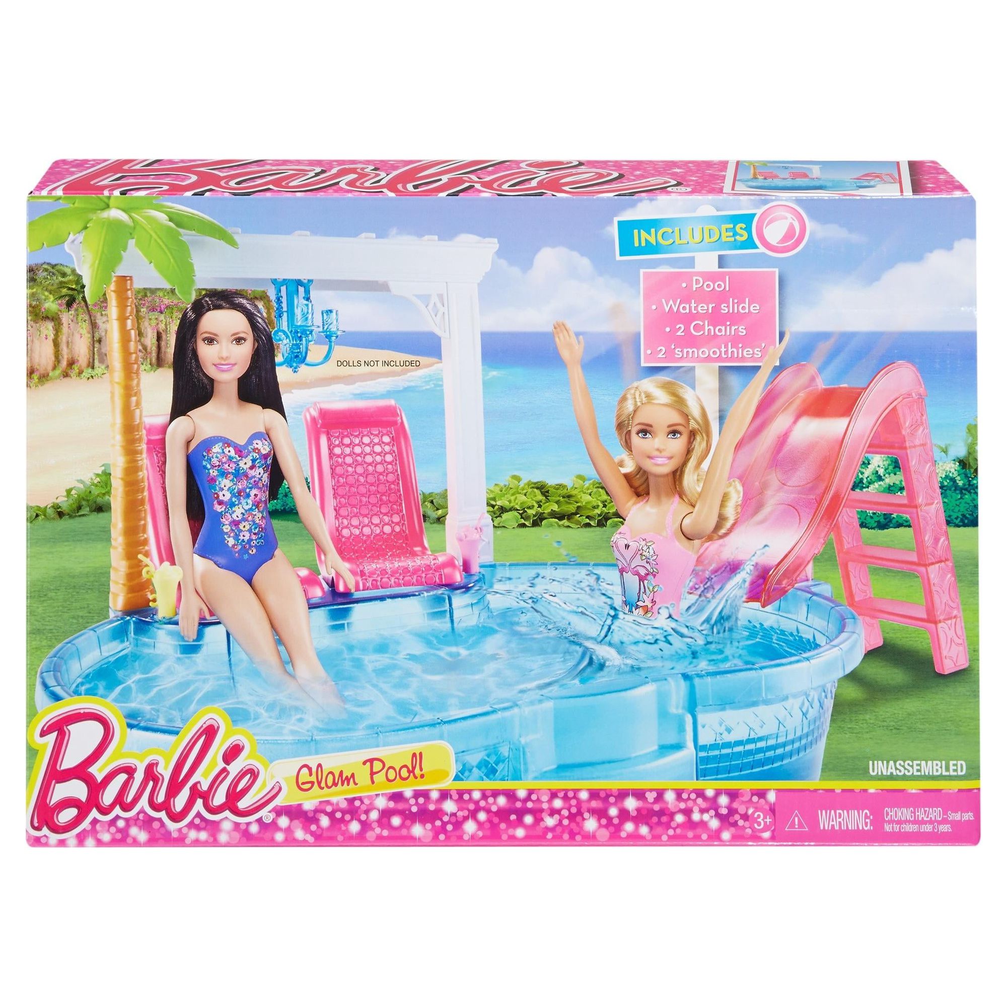 Barbie Glam Pool Party Playset with Themed-Accessories - image 4 of 5