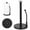 Black, variant on Countertop Paper Towel Holder, Stainless Steel Standing Paper Towel Roll Holder with Weighted Base, Non-Slip Bottom and Easy-Tear Spring Arm for Kitchen, Bathroom, RV, Silver