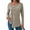 Khaki, variant on Women's Plus Casual Easter Shirts Spring Tops for Women 2025 Plus Size Women's Loose Buttoned Asymmetrical Long Sleeve Irregular Hem Tunic Top Summer Tops with Sleevesfor Women