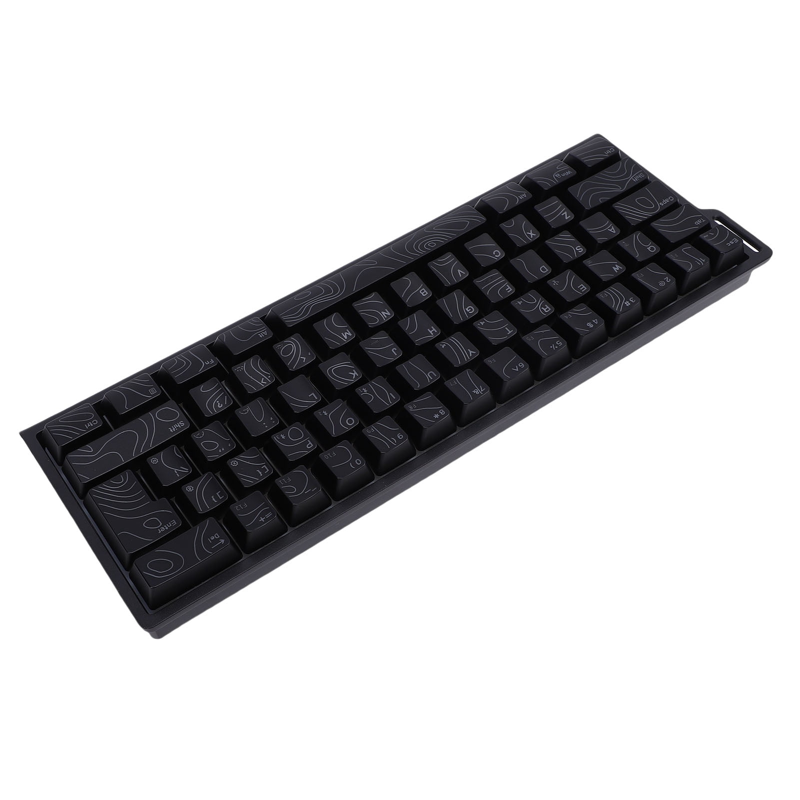 Elowen 61 Key Wireless Keyboard Wireless Keyboard 61 Key Triple Mode 2.4G USB Bluetooth with RGB Backlit Ribbon 60 Percent Portable for Gaming Rechargeable