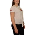 thumbnail image 2 of Reebok Tie Front Graphic playera para mujer, blanco, mediano, 2 of 5